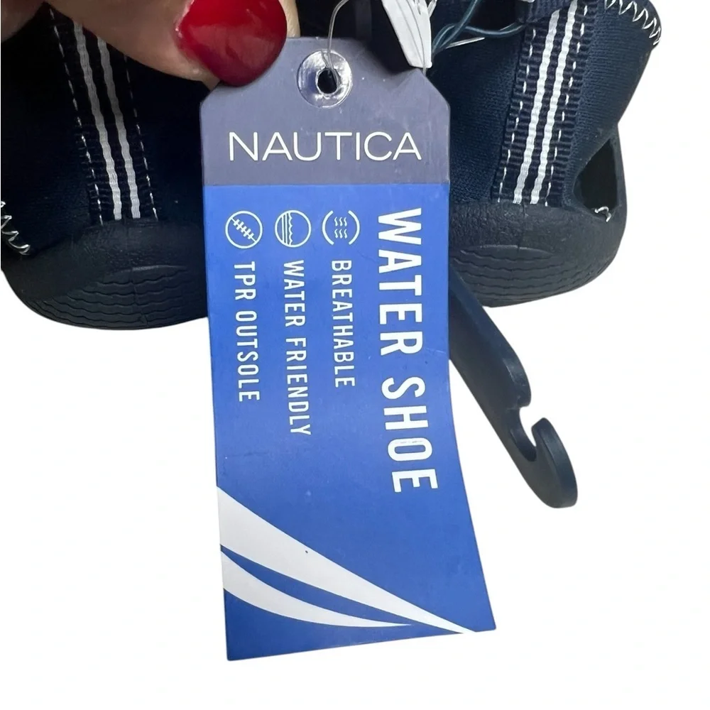 NWT Nautica Navy Neoprene Slip on Outdoor Water Shoe 12